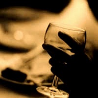 calice di vino bianco